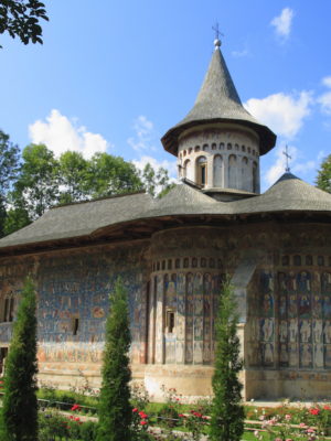The Voronet Monastery is one of Romanian Orthodox monasteries in southern Bucovina